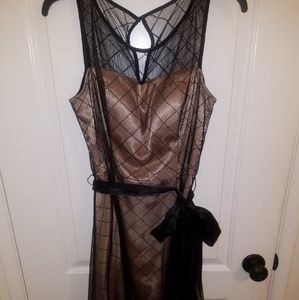 Prom Dress with illusion neckline